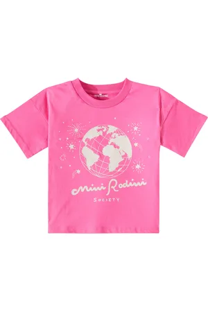Mini Rodini Camiseta Society de algodón