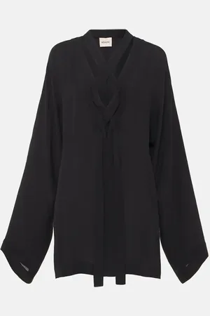 Khaite Vestido corto Mehna de seda