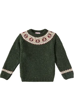 La Coqueta Jersey Fair Isle de mezcla de lana