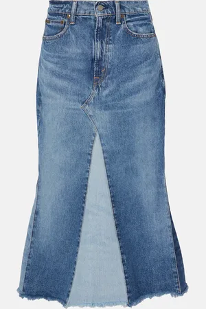 Ralph Lauren Falda midi de denim