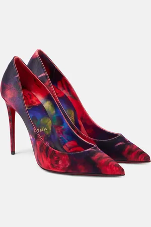 Christian Louboutin Salones Kate 100 de crepé de satén
