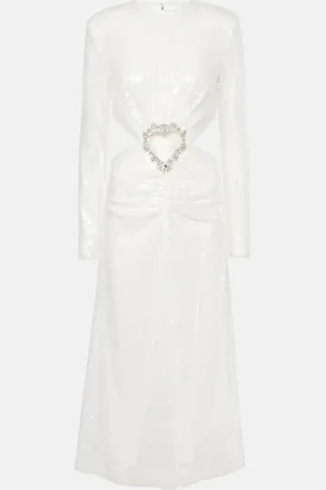 ROTATE Novia - vestido midi con lentejuelas