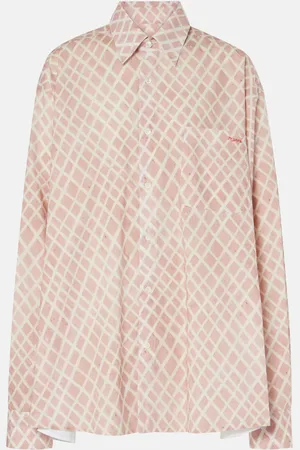 Marni Camisa de popelín de algodón a cuadros