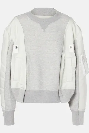 SACAI Jersey de mezcla de algodón