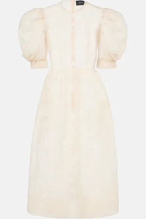 Simone Rocha Vestido midi bordado