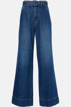 VERONICA BEARD Jeans anchos Taylor de tiro alto