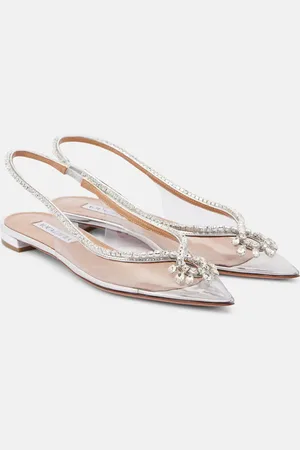 Aquazzura Bailarinas Seduction de PVC con cristales