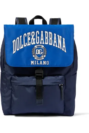 Dolce & Gabbana Mochila con piel y logo