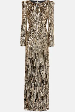 Jenny Packham Vestido de fiesta Avalon con lentejuelas