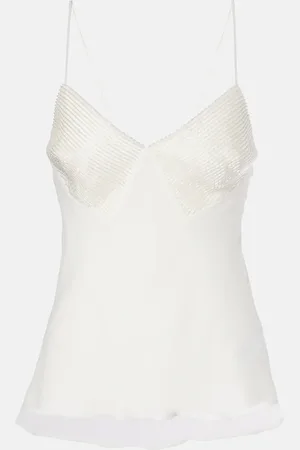 Max Mara Novia - top lencero Opache de georgette