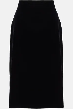 Max Mara Falda midi Capo de algodón