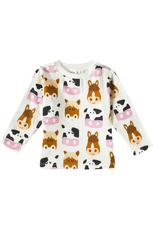 Stella McCartney Top de jersey de algodón estampado