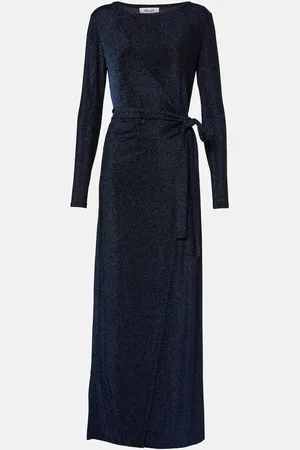 Diane von Furstenberg Vestido envolvente Simona de lamé