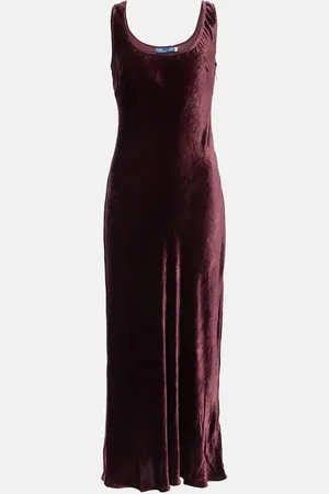 Ralph Lauren Vestido largo de terciopelo