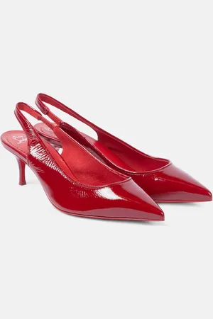 Christian Louboutin Salones destalonados Sporty Kate Sling 55 de charol