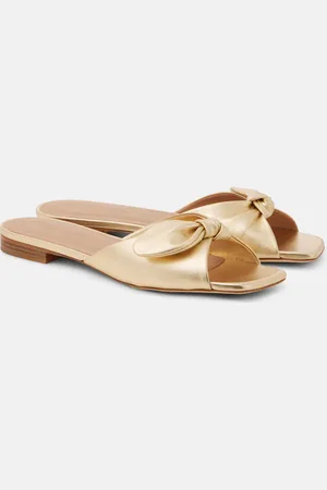 MALONE SOULIERS Mules Vargas 10 de piel metalizada
