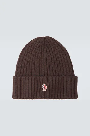 Moncler Gorro de lana virgen con logo