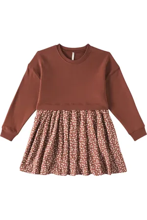 Rylee + Cru Vestido Rosette de mezcla de algodón
