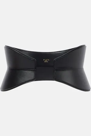 Alaïa Alaïa Cinturón ancho Flex de piel