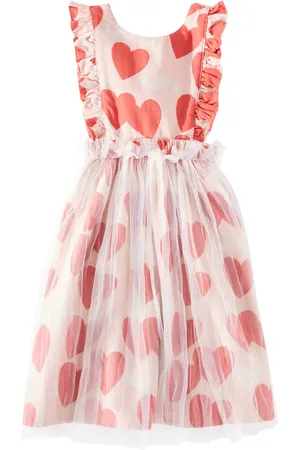 Jelly Mallow Vestido Love Frill de algodón con tul