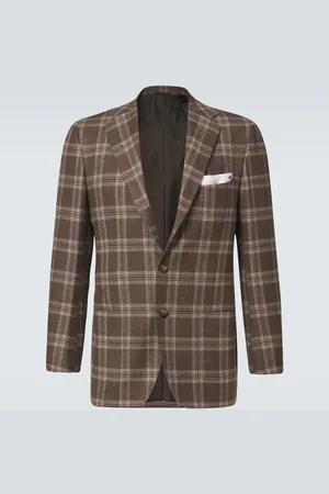 Kiton Blazer de lana, seda y lino