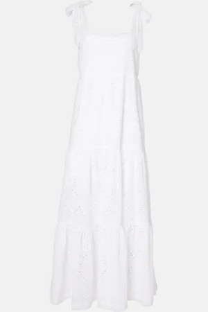 Heidi Klein Vestido largo Rhode Island con bordado inglés