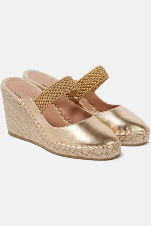 MALONE SOULIERS Alpargatas con cuña Siena 70 de piel