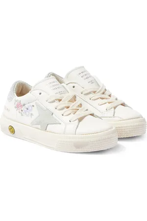 Golden Goose Zapatillas May de piel con glitter