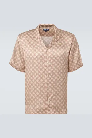 Frescobol Carioca Camisa bowling Roberto de seda estampada