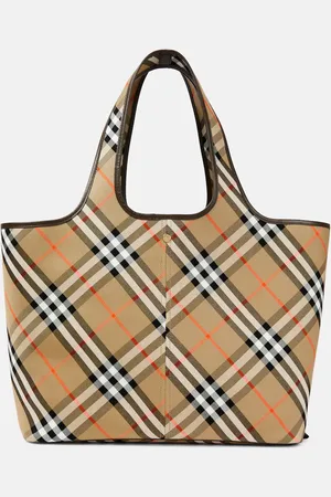 Burberry Tote Check Medium de lona