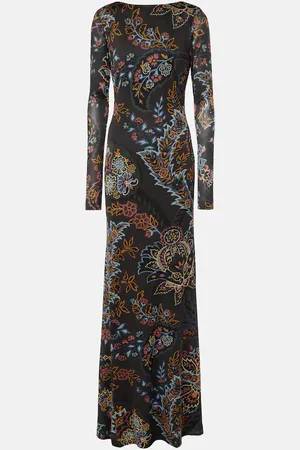 Etro Vestido largo floral