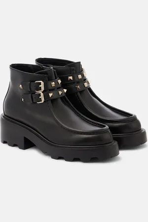 VALENTINO GARAVANI Botines Rockstud de piel