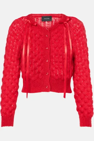 Simone Rocha Cárdigan de mezcla de lana con lazos