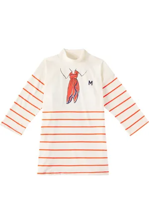 Mini Rodini Vestido de algodón estampado