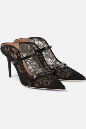 MALONE SOULIERS Mules Maureen 85 de encaje con piel