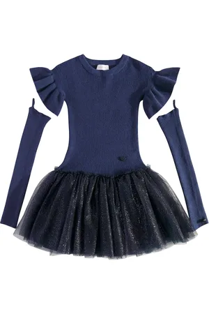 MONNALISA Vestido Diana de tul adornado