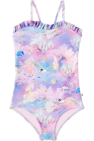Molo Bañador Nakia estampado con volantes