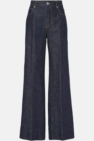 Bottega Veneta Jeans anchos de tiro alto