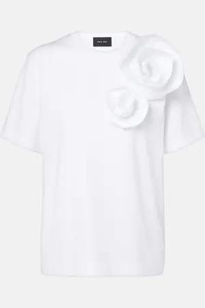 Simone Rocha Camiseta Boy de algodón floral
