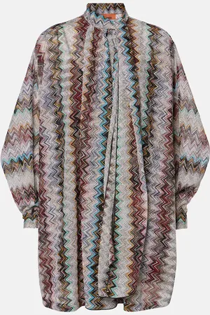 Missoni Vestido corto drapeado de lamé