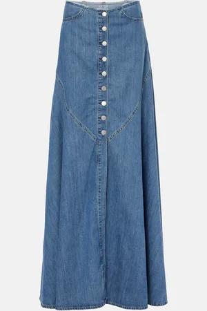 AG Jeans Falda larga Malaga de denim