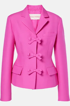 VALENTINO Blazer de Crepe Couture con lazos
