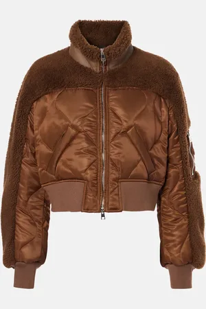 Blancha Chaqueta bomber de borrego y nylon