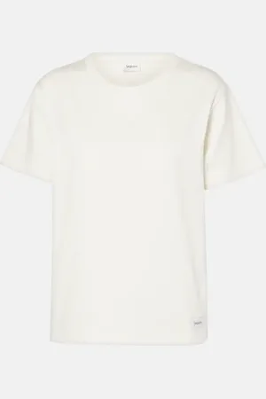 Saint Laurent Camiseta de jersey de mezcla de algodón