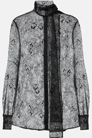 VALENTINO Blusa de encaje floral