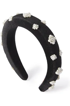 Petite Amalie Diadema de terciopelo con perlas
