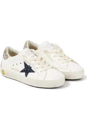 Golden Goose Zapatillas Super-Star de piel con glitter