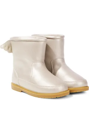 Donsje Botas Angela de piel metalizada