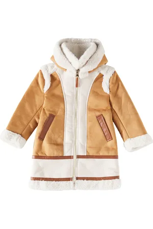 Chloé Chloé Kids Abrigo de ante sintético con felpa