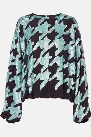 DRIES VAN NOTEN Sudadera de seda con pata de gallo